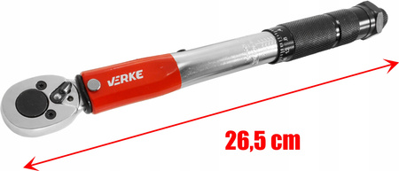 VERKE KLUCZ DYNAMOMETRYCZNY 1/4'' 265 mm 5-25 Nm