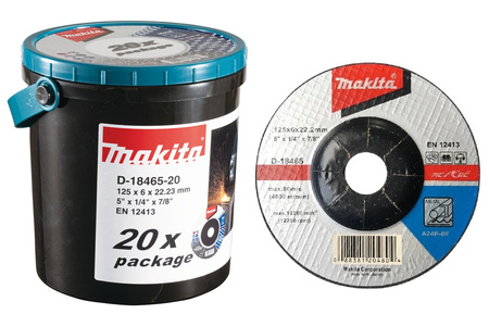 MAKITA D-18465-20 TARCZA SZLIFIERSKA 125mm - 20szt