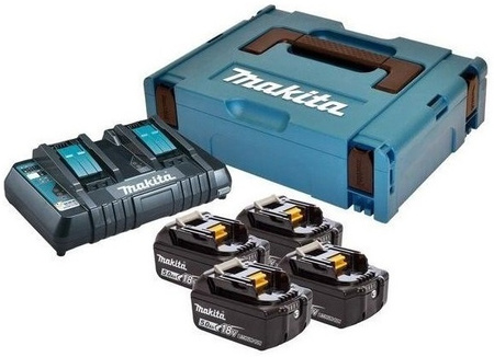 MAKITA 197626-8 ZESTAW ZASILAJĄCY ŁADOWARKA DC18RD + 4 AKU 5Ah BL1850B 