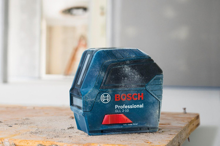 BOSCH GLL 2-10 LASER KRZYŻOWY CZERWONY 10M IP54