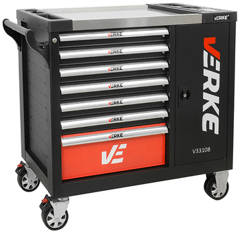 VERKE V33108 SZAFKA NARZĘDZIOWA 7 SZUFLAD+ 298 NARZĘDZI