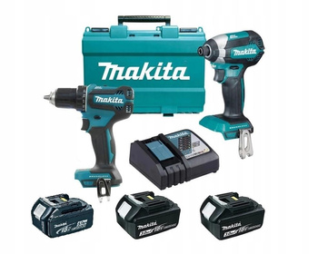MAKITA DLX2289 2x Wkrętarka DDF485 + DTD153 18V 3 aku