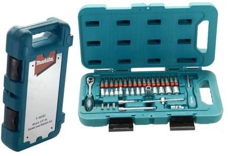MAKITA P-90283 ZESTAW AKCESORIÓW BITY NASADKI 40pc