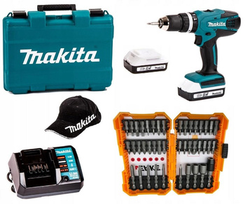 MAKITA HP457DWE Wiertarko Wkrętarka z udarem 18V + PREZENTY