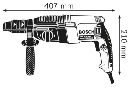 BOSCH GBH 2-26 DFR Młotowiertarka SDS+ 800W 2,7J