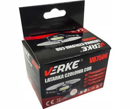 VERKE V87506 LATARKA CZOŁOWA LAMPKA CZOŁÓWKA LED COB 5W
