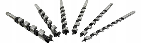 VERKE V05076 WIERTŁA KRĘTE DO DREWNA 10-20mm ZESTAW 6 SZTUK