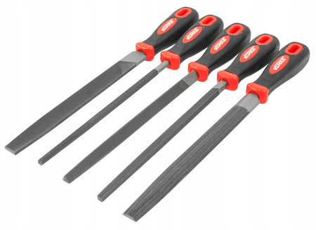 VERKE V05079 ZESTAW PILNIKÓW PILNIK ŚLUSARSKI ZDZIERAK TARNIK METALU PŁASKI OKRĄGŁY 20cm