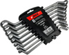VERKE V35380 KLUCZE OCZKOWE ODGIĘTE 6-22mm 8 szt KLIP