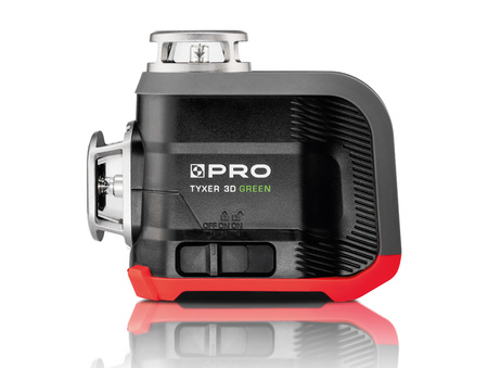 LASER TYXER 3DG ZESTAW PLUS WIELOLINIOWY KRZYŻOWY 3x360° - ZIELONA WIĄZKA + STATYW