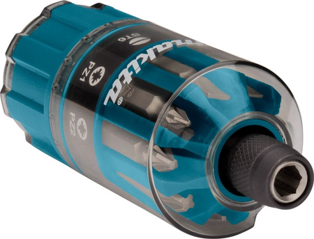 MAKITA B-28896 ZESTAW KOŃCÓWEK WKRĘTAKOWYCH Z UCHWYTEM 18 SZT.