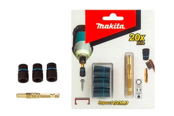 MAKITA B-40381 ZESTAW BITÓW NASADOWYCH MAGNETYCZNYCH IMPACT GOLD 1/4" 8, 9.6, 10 MM