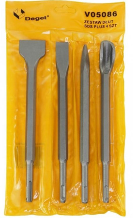 DEGET V05086 ZESTAW DŁUT SDS PLUS 4 SZTUKI