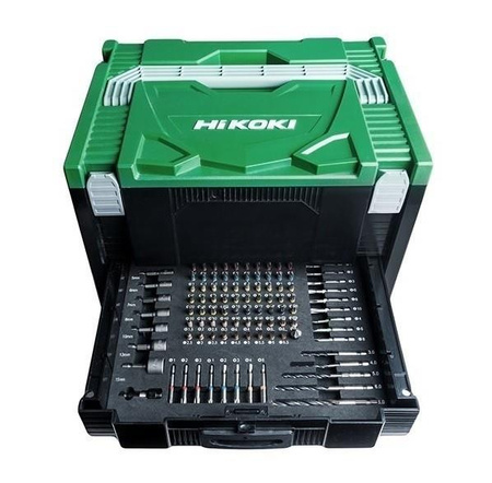 HIKOKI DS18DJL Wkrętarka 53Nm 2x3Ah + Osprzęt 100pc