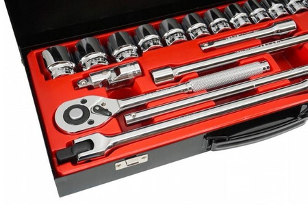 VERKE ZESTAW KLUCZY NASADOWYCH 24 EL 1/2″ WALIZKA