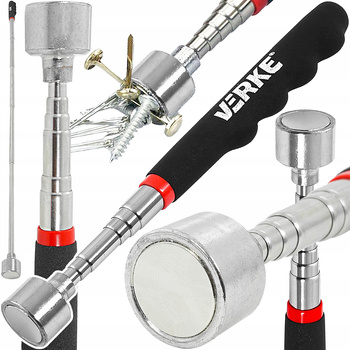 VERKE V86061 CHWYTAK TELESKOPOWY Z MAGNESEM 180-770 MM WARSZTATOWY GRABBER DO ŚRUB
