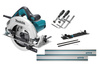MAKITA HS7611 RĘCZNA PILARKA TARCZOWA 190 mm 1600W + ADAPTER + 2x SZYNA 1,5M +  ŚCISKI
