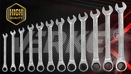 VERKE V35402 KLUCZE PŁASKIE PŁASKO OCZKOWE Z GRZECHOTKĄ