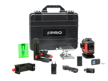 PRO LK-4DB LASER KRZYŻOWY 4x360° NIEBIESKI + STATYW