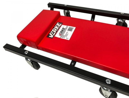 VERKE V83250 LEŻANKA WARSZTATOWA WÓZEK ZAGŁÓWEK 6 KÓŁ