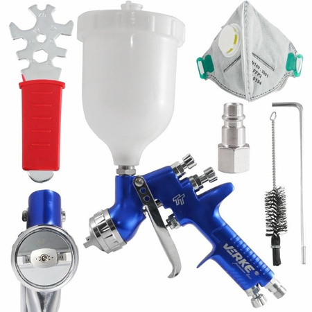 VERKE V81291 PISTOLET LAKIERNICZY TT PROFESJONALNY 1,7 mm PREMIUM LINE