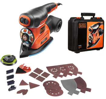 BLACK DECKER KA280K SZLIFIERKA WIELOFUNKCYJNA 4w1 + 19 akcesoriów