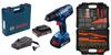 BOSCH GSR 180-Li WKRĘTARKA 18V 2x2Ah + VERKE 246 pc