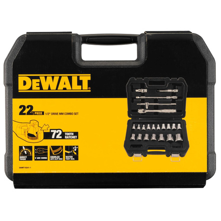 DeWALT DWMT19241 ZESTAW NASADEK 22 EL. 1/2"