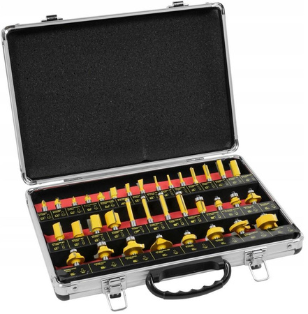 NOTIG N4600 FREZY KSZTAŁTOWE DO DREWNA ZESTAW 35 EL. WALIZKA