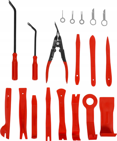 VERKE V86291 ZESTAW ŚCIĄGACZY ŚCIAGACZE DO TAPICERKI 19 pc