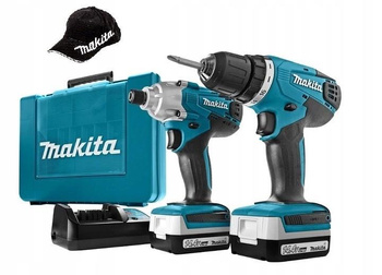 MAKITA DK1497 MEGA Zestaw Wkrętarka + Zakrętarka + CZAPECZKA
