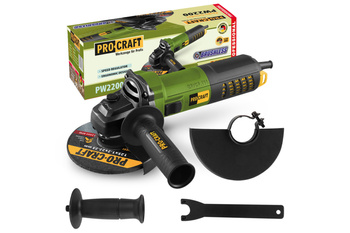 PROCRAFT PW2200 SZLIFIERKA KĄTOWA 125MM 1100W BEZSZCZOTKOWA REGULACJA OBROTÓW