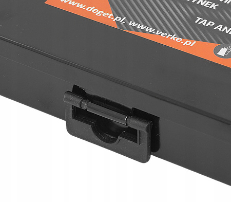 VERKE V87010 ZESTAW GWINTOWNIKÓW I NARZYNEK M3 - M12 POKRĘTŁA OPRAWKI GWINTOMIERZ 32 EL.