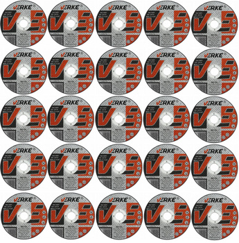 VERKE TARCZA DO CIĘCIA METALU 125mm x2,5mm -25 szt