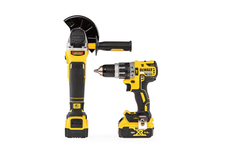 DeWALT DCK2080P2T Zestaw Wkrętarka DCD796P2 + Szlifierka DCG405