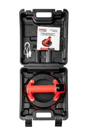 PRO PR005 UCHWYT DO SZYB I PŁYTEK PRZYSSAWKA PRÓŻNIOWA AKUMULATOR WYŚWIETLACZ 140KG