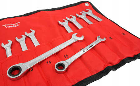 VERKE V35402 KLUCZE PŁASKIE PŁASKO OCZKOWE Z GRZECHOTKĄ