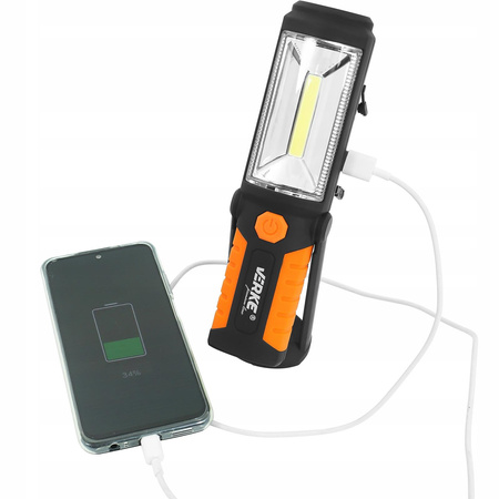 VERKE V87521 LATARKA WARSZTATOWA LAMPA KANAŁOWA LED 3w1