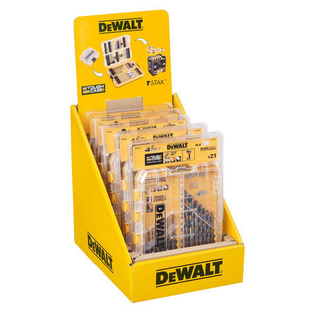 DEWALT DT70755 ZESTAW 21 SZT. WIERTEŁ DO METALU HSS-G BLACK & GOLD SMALL TOUGH CASE+