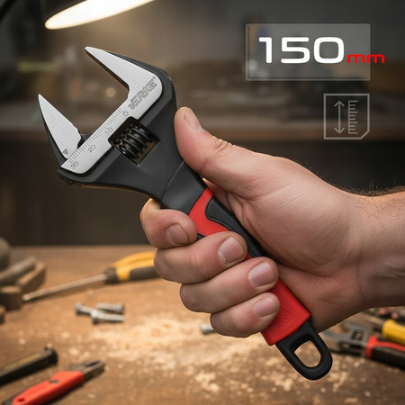 VERKE V86505 KLUCZ NASTAWNY SZEROKI 150mm 0-30mm