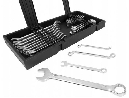 KLUCZE V35338 PŁASKIE PŁASKO-OCZKOWE WYGIĘTE 20 EL 6-32mm