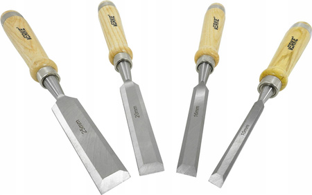 VERKE V05078 ZESTAW DŁUT DO DREWNA DŁUTA STOLARSKIE 4 sztuk