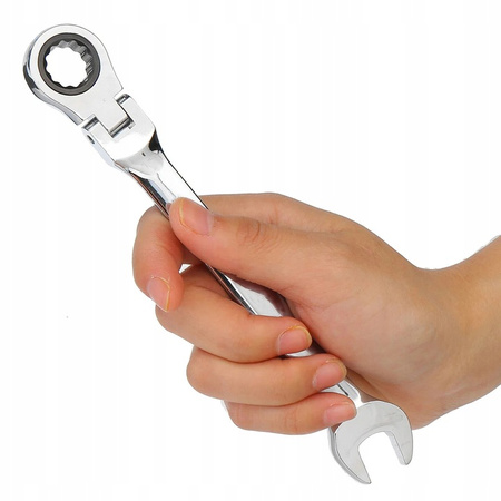 VERKE V35403 KLUCZE PŁASKIE PŁASKO OCZKOWE Z GRZECHOTKĄ PRZEGUBEM ŁAMANE ZESTAW PŁASKICH