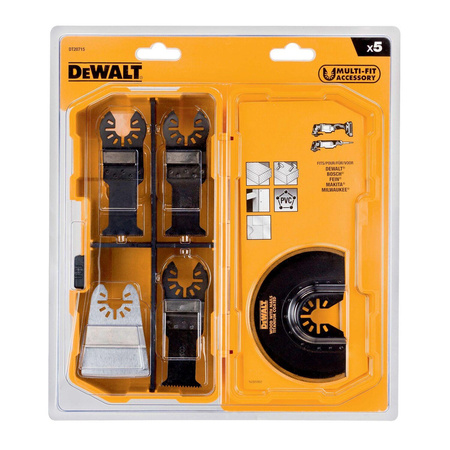 DeWALT DT20715 ZESTAW BRZESZCZOTÓW MULTI-TOOL 5szt