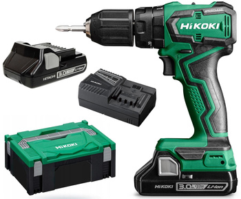 HiKOKI DV18DD WKRĘTARKA UDAR 18V + 2x3,0Ah WALIZKA