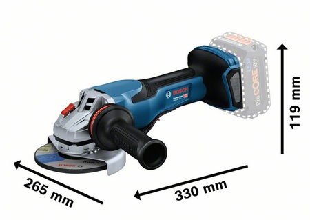 BOSCH GWS 18V-15 SZLIFIERKA KĄTOWA 18V 125mm BITURBO - BODY