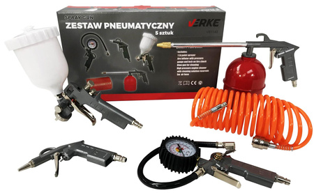 VERKE V81142 Mega ZESTAW do Kompresora Sprężarki 5 sztuk
