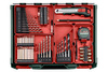 METABO SB 18 L SET 614053710 AKUMULATOROWA WIERTARKA UDAROWA 18 V 2x2Ah  60 Nm + OSPRZĘT 78 ELEMENTÓW
