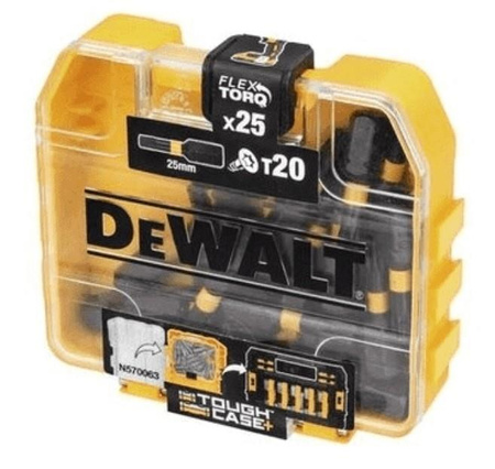 DeWALT Zestaw bitów udarowych TORX T20 25 szt