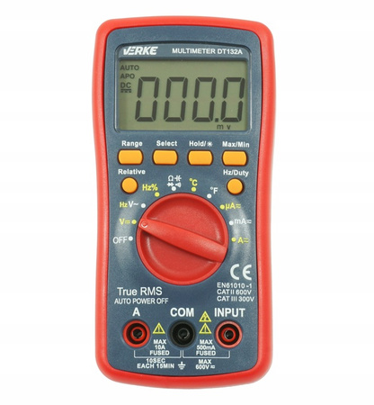 VERKE V86285 CYFROWY MIERNIK PRĄDU MULTIMETR RMS